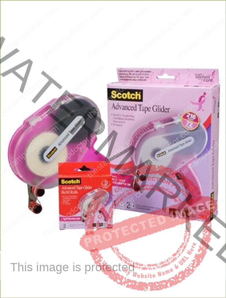 ATG Tape Gun Pink1/4″ w/2 rolls of tape The Stamp Doctor